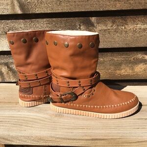 Womens Dingo Malibu Pull On Leather Boots 9